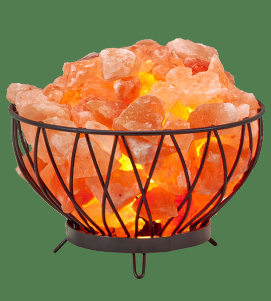 Himalayan salt lamp deals basket